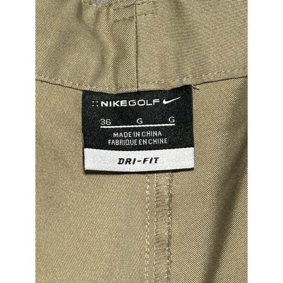 Nike Shorts Mens 36 Beige Tan Khaki Dri Fit Standard Fit Golf Casual Chino - Picture 11 of 14